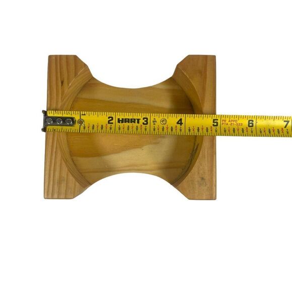 Handcrafted Stone Coasters With Wooden Holder Set Of 4 4" Diameter Onyx With Lip - Picture 4 of 16